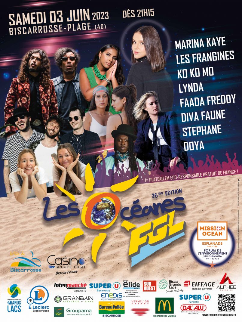 Votre 'Agenda sorties', en attendant Les Ocanes FGL qui ce 3 juin  Biscarrosse-Plage attireront prs de 10 000 fans !